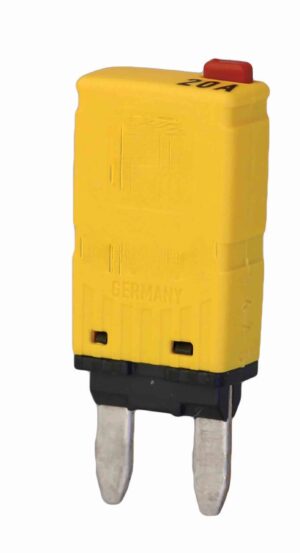 Fusibles originales automáticos serie mediano estándar disyuntor para vehículos, reseteo o reinicio presionando palanca, hasta 14V.