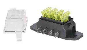 Caja portafusibles multivías para distintos TIPOS de fusible con conexión lateral