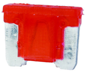 Fusibles micro (perfil bajo), plano, de cuchilla, micro, 8 x 10 mm, de automoción.