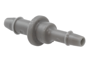 Pieza de empalme 2 bocas para tubos de 4 mm una boca + 5 mm la otra boca de diametro interior.