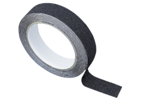 Rollo de cinta Adhesiva Antideslizante Negra Para Interior/Exterior - Anticaída, Antideslizante, Libre De Residuos (25 mm x 5 mt)