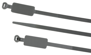 Bridas con forma de etiqueta de nylon poliamida 6/6 para cables y multiusos. Negro. Profesionales, presillas plastico resistente a temperatura