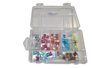Surtido Fusibles mini de 80 piezas para vehículos 2A 3A 4A 5A 7.5A 10A 15A 20A 25A 30A