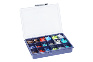 Surtido Fusibles estándar mediano, mini, cristal y lámina de 360 piezas para vehículos 4A 5A 7.5A 10A 15A 20A 25A 30A