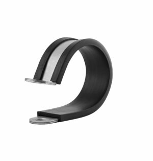 Abrazaderas de Tubo, Abrazaderas de fijación  de Manguera y tubos con Revestimiento de Goma,.