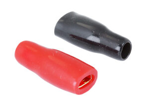 Terminales hembra bañados en oro de crimpado de empalme rápido aislado en silicona, tipo faston.