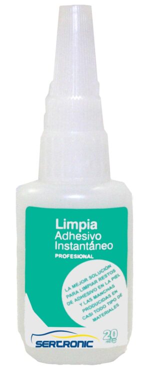 Bote de limpia adhesivo cianocrilato 20 ml