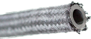 Mangueras de inyectores. Compatible con reemplazo Mercedes, reforzada con trenzado exterior Gris perla